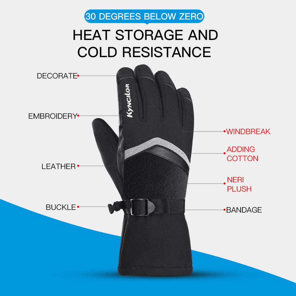 Guantes de invierno para cicli - Ski Glove Waterproof reseña y precio